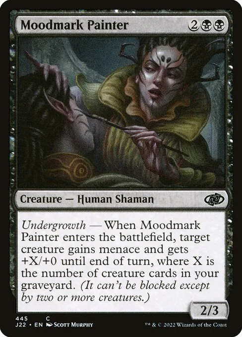 Moodmark Painter, carta Magic di tipo Creature — Human Shaman illustrata da Scott Murphy