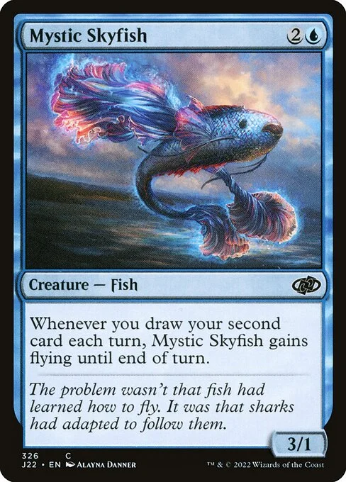 Mystic Skyfish, carta Magic di tipo Creature — Fish illustrata da Alayna Danner