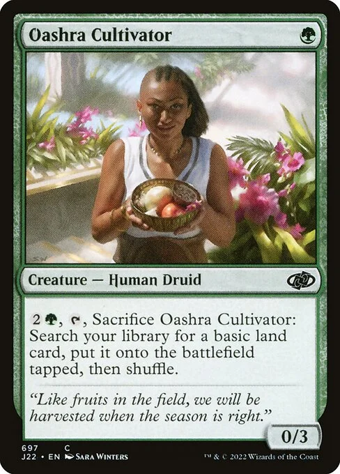 Oashra Cultivator, carta Magic di tipo Creature — Human Druid illustrata da Sara Winters