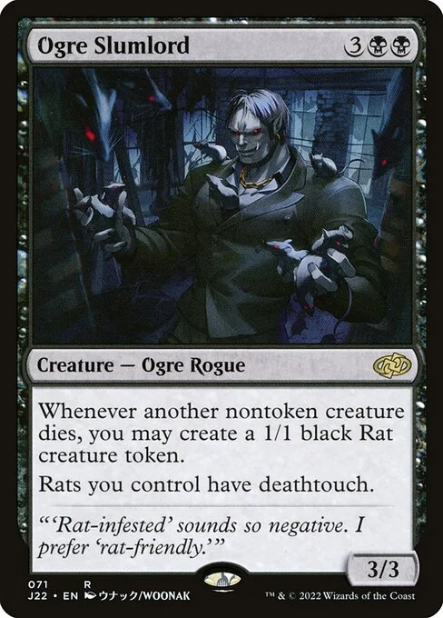 Ogre Slumlord, carta Magic di tipo Creature — Ogre Rogue illustrata da Woonak
