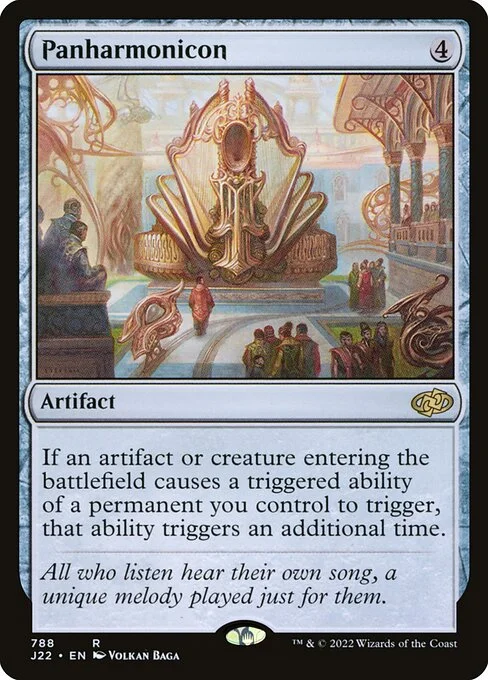 Panharmonicon, carta Magic di tipo Artifact illustrata da Volkan Baǵa
