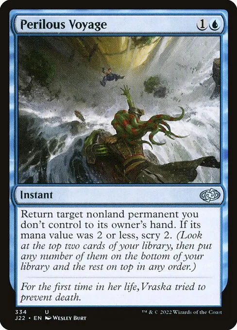 Perilous Voyage, carta Magic di tipo Instant illustrata da Wesley Burt