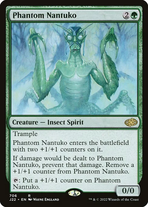 Phantom Nantuko, carta Magic di tipo Creature — Insect Spirit illustrata da Wayne England