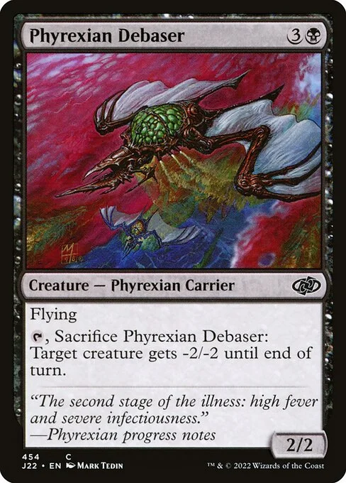 Phyrexian Debaser, carta Magic di tipo Creature — Phyrexian Carrier illustrata da Mark Tedin