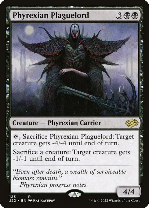 Phyrexian Plaguelord, carta Magic di tipo Creature — Phyrexian Carrier illustrata da Raf Kayupov
