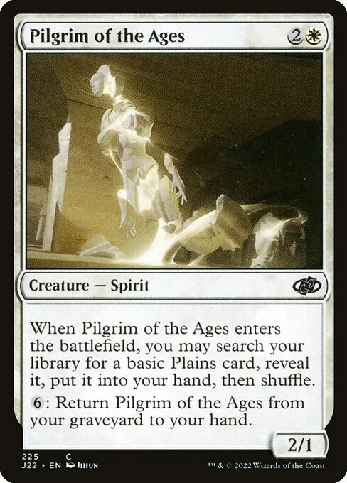 Pilgrim of the Ages, carta Magic di tipo Creature — Spirit illustrata da JiHun Lee