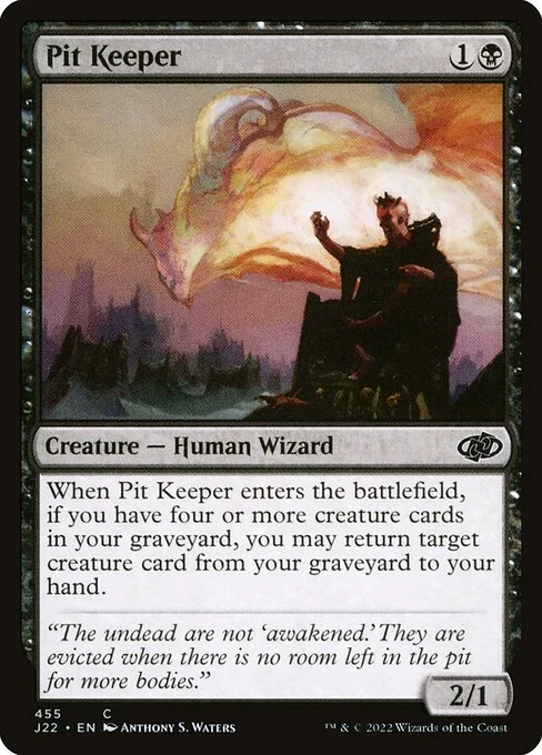 Pit Keeper, carta Magic di tipo Creature — Human Wizard illustrata da Anthony S. Waters