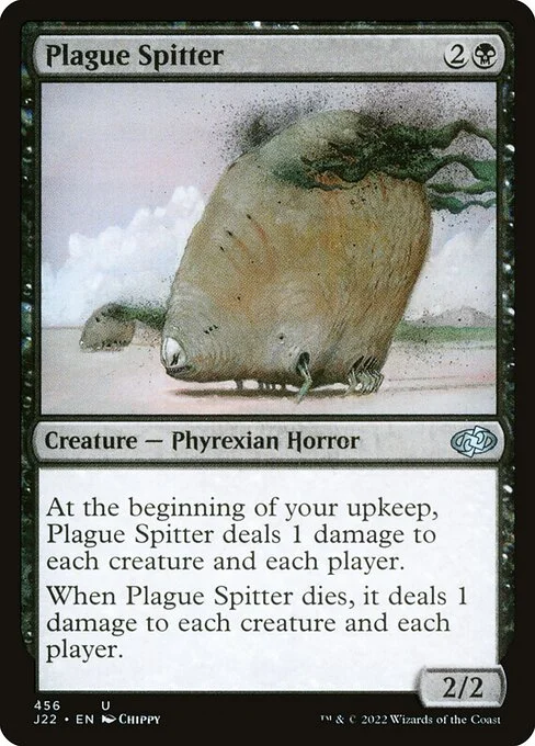 Plague Spitter, carta Magic di tipo Creature — Phyrexian Horror illustrata da Chippy