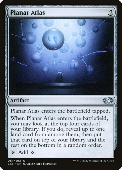 Planar Atlas, carta Magic di tipo Artifact illustrata da Alexander Forssberg
