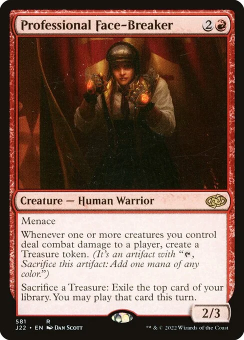 Professional Face-Breaker, carta Magic di tipo Creature — Human Warrior illustrata da Dan Murayama Scott