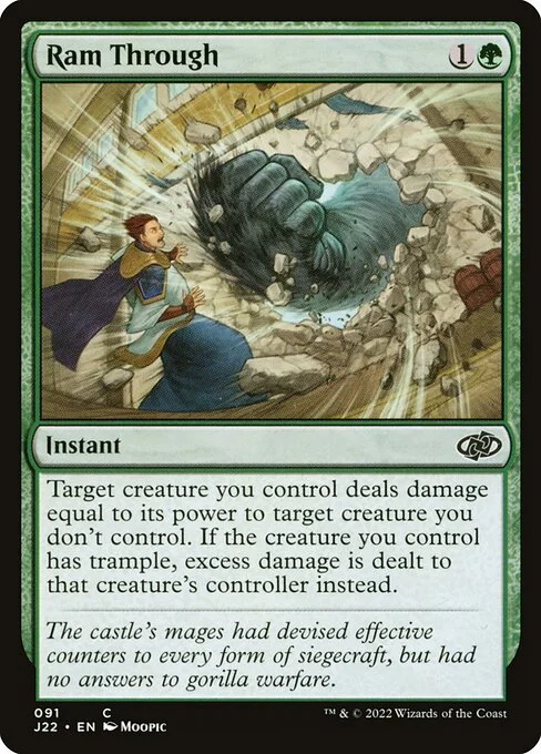 Ram Through, carta Magic di tipo Instant illustrata da Moopic
