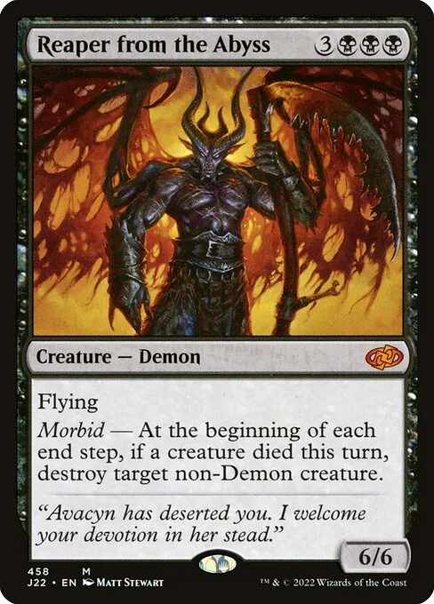 Reaper from the Abyss, carta Magic di tipo Creature — Demon illustrata da Matt Stewart