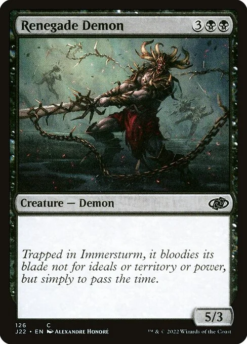 Renegade Demon, carta Magic di tipo Creature — Demon illustrata da Alexandre Honoré