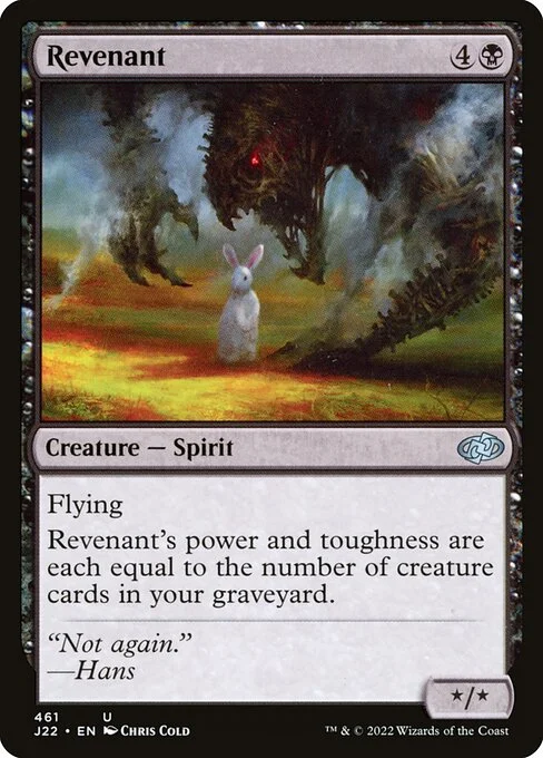 Revenant, carta Magic di tipo Creature — Spirit illustrata da Chris Cold