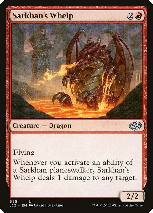 Sarkhan's Whelp, carta Magic di tipo Creature — Dragon illustrata da Craig J Spearing