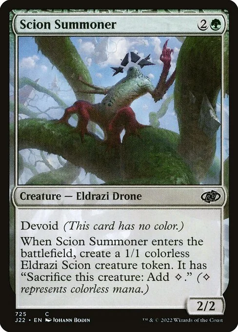 Scion Summoner, carta Magic di tipo Creature — Eldrazi Drone illustrata da Johann Bodin