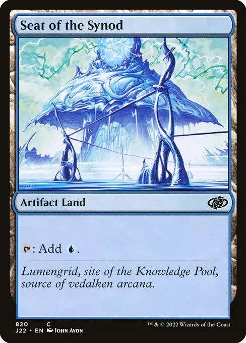Seat of the Synod, carta Magic di tipo Artifact Land illustrata da John Avon