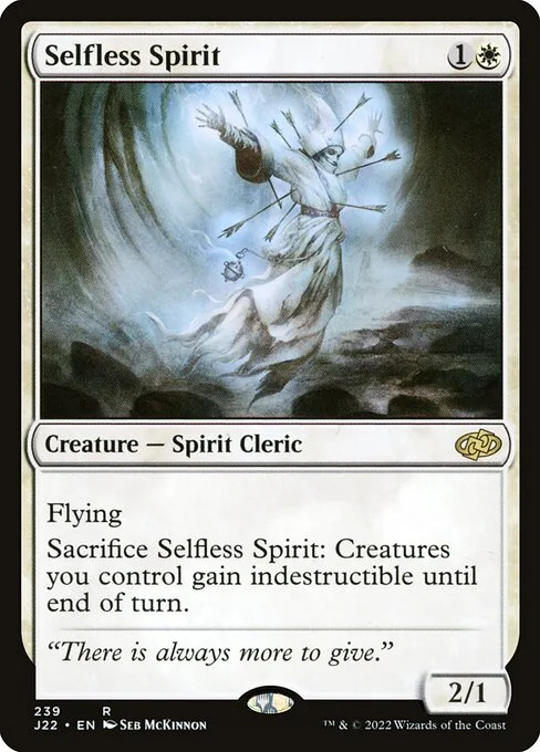 Selfless Spirit, carta Magic di tipo Creature — Spirit Cleric illustrata da Seb McKinnon