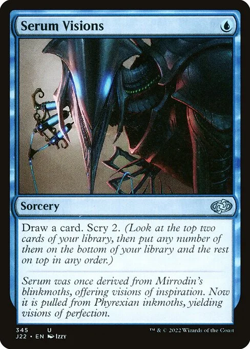 Serum Visions, carta Magic di tipo Sorcery illustrata da Izzy