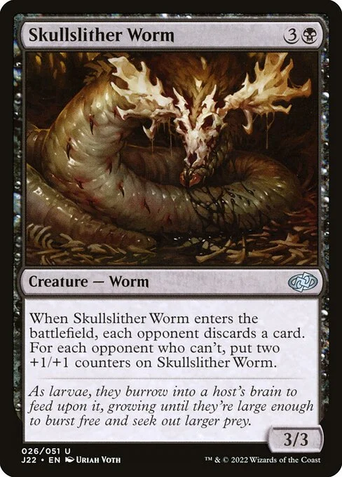 Skullslither Worm, carta Magic di tipo Creature — Worm illustrata da Uriah Voth