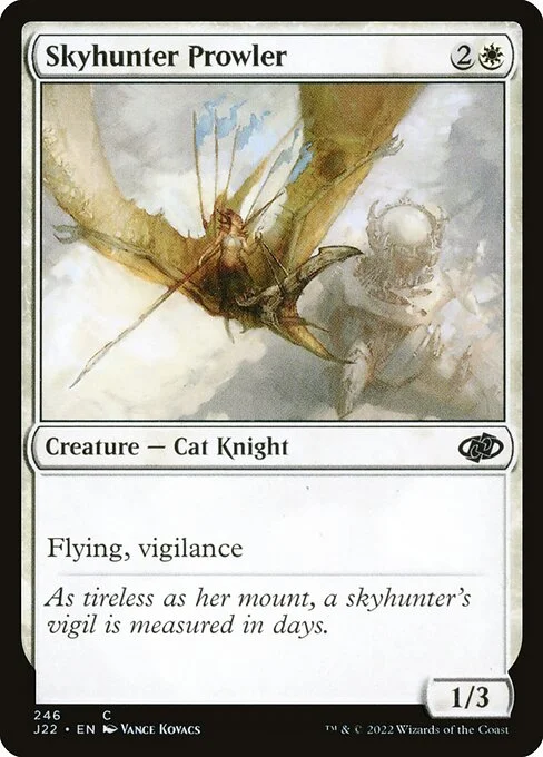 Skyhunter Prowler, carta Magic di tipo Creature — Cat Knight illustrata da Vance Kovacs