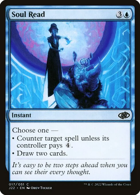 Soul Read, carta Magic di tipo Instant illustrata da Drew Tucker
