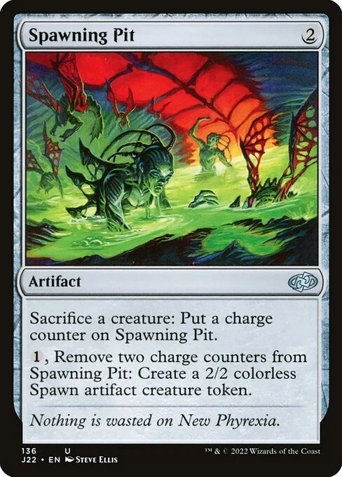 Spawning Pit, carta Magic di tipo Artifact illustrata da Steve Ellis