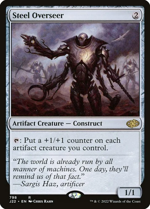 Steel Overseer, carta Magic di tipo Artifact Creature — Construct illustrata da Chris Rahn