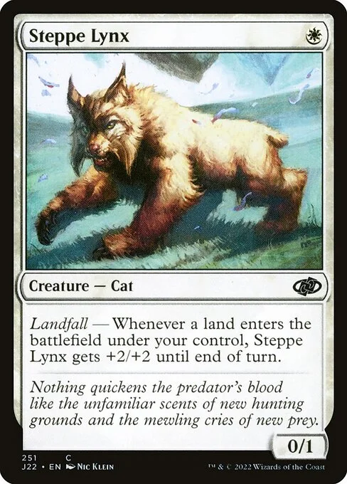 Steppe Lynx, carta Magic di tipo Creature — Cat illustrata da Nic Klein