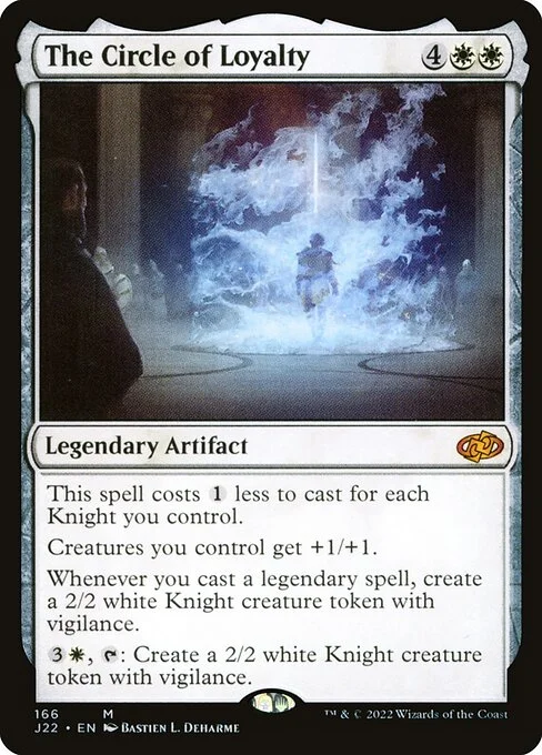 The Circle of Loyalty, carta Magic di tipo Legendary Artifact illustrata da Bastien L. Deharme