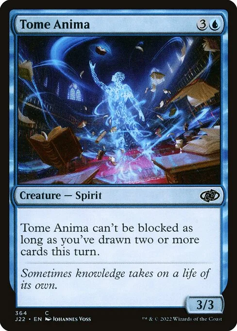 Tome Anima, carta Magic di tipo Creature — Spirit illustrata da Johannes Voss