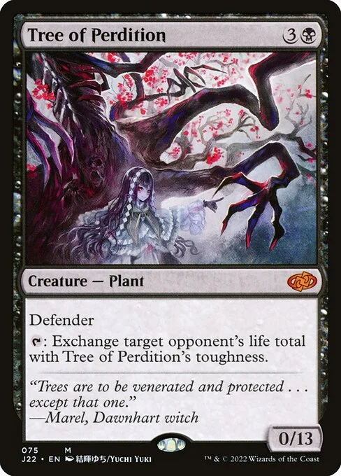 Tree of Perdition, carta Magic di tipo Creature — Plant illustrata da Yuchi Yuki