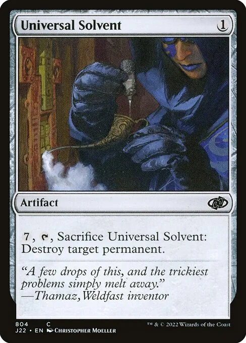 Universal Solvent, carta Magic di tipo Artifact illustrata da Christopher Moeller