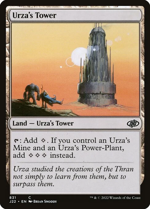 Urza's Tower, carta Magic di tipo Land — Urza's Tower illustrata da Brian Snõddy