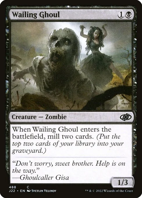 Wailing Ghoul, carta Magic di tipo Creature — Zombie illustrata da Svetlin Velinov