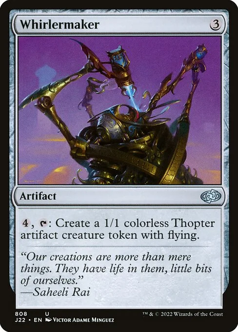 Whirlermaker, carta Magic di tipo Artifact illustrata da Victor Adame Minguez