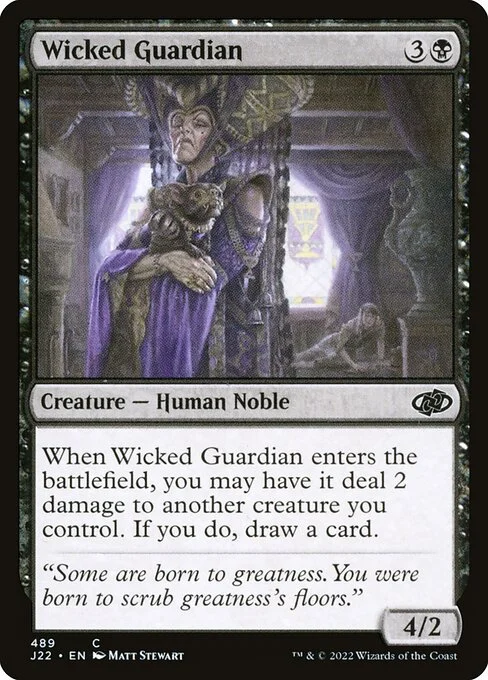 Wicked Guardian, carta Magic di tipo Creature — Human Noble illustrata da Matt Stewart
