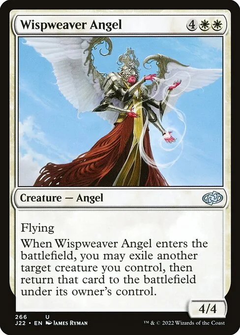 Wispweaver Angel, carta Magic di tipo Creature — Angel illustrata da James Ryman