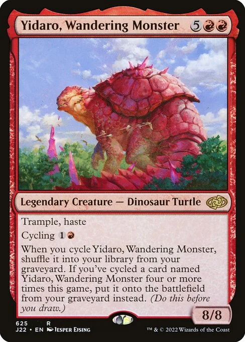 Yidaro, Wandering Monster, carta Magic di tipo Legendary Creature — Dinosaur Turtle illustrata da Jesper Ejsing