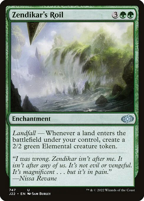 Zendikar's Roil, carta Magic di tipo Enchantment illustrata da Sam Burley