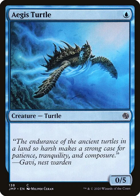 Aegis Turtle, carta Magic di tipo Creature — Turtle illustrata da Milivoj Ćeran