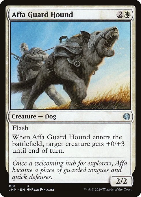 Affa Guard Hound, carta Magic di tipo Creature — Dog illustrata da Ryan Pancoast