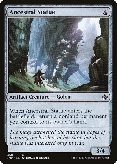 Ancestral Statue, carta Magic di tipo Artifact Creature — Golem illustrata da Tomasz Jedruszek