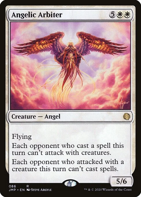 Angelic Arbiter, carta Magic di tipo Creature — Angel illustrata da Steve Argyle
