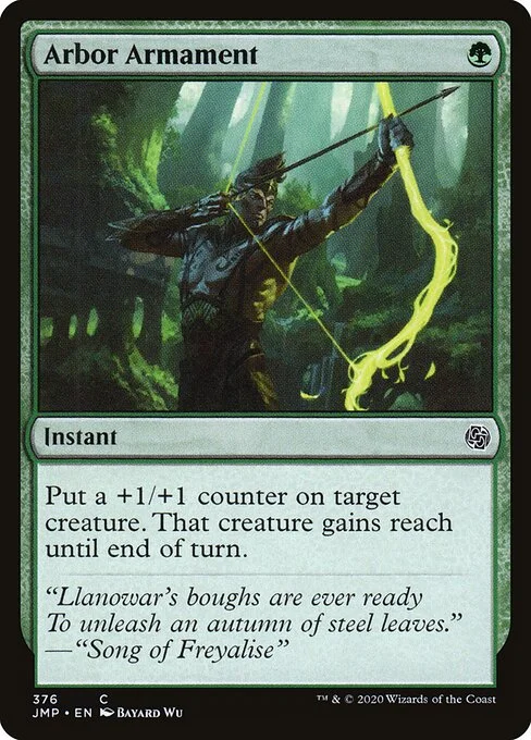 Arbor Armament, carta Magic di tipo Instant illustrata da Bayard Wu