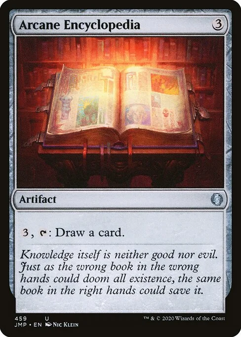 Arcane Encyclopedia, carta Magic di tipo Artifact — Book illustrata da Nic Klein