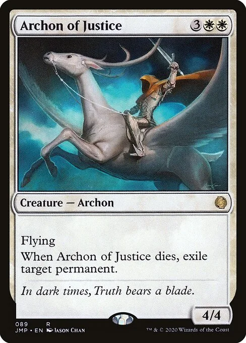 Archon of Justice, carta Magic di tipo Creature — Archon illustrata da Jason Chan