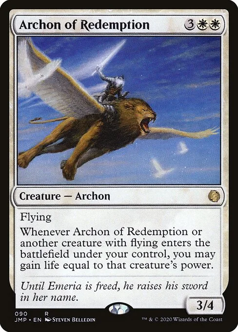 Archon of Redemption, carta Magic di tipo Creature — Archon illustrata da Steven Belledin