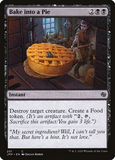 Bake into a Pie, carta Magic di tipo Instant illustrata da Zoltan Boros