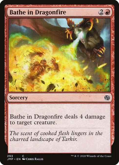 Bathe in Dragonfire, carta Magic di tipo Sorcery illustrata da Chris Rallis